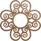 Ekena Millwork Cohen Wood Fretwork Pierced Ceiling Medallion, Walnut, 40"OD x 13 5/8"ID x 3/8"T CMWP40X40X0375COWA - alternate 1